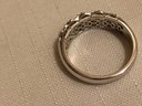 Sterling Silver Tacori IV Signed CZ Ring (4.8 Grams)