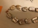 Sterling Silver Lucas Lameth Signed Mother Of Pearl Necklace