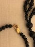 14K Gold Onyx Teardrop Necklace