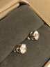 Sterling Silver 925P Signed CZ Studs (1.5 Grams)