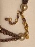 Designer Joan Rivers Signed Czech Necklace & Earring Set