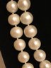 Sterling Silver WW Signed Genuine Pearl Necklace
