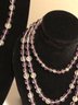 Genuine Amethyst & Celadon Stone Necklaces