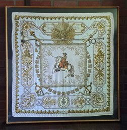 Authentic Hermes Framed Scarf