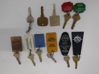 Vintage Hotel/Motel Keys