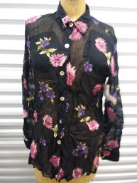Floral Long Sleeved Top Size Small - NEW
