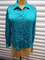 Button Down Blue Top - Size M - New With Tags