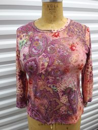 Potpourri Paisley Top - Size S Misses 6-8 - New With Tags