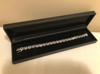 Sterling Silver CZ Tennis Bracelet (23.9 Grams)