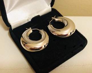 14K Italian Gold Hoop Earrings (11.6 Grams)