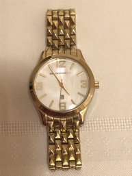 Designer Isaac Mizrah Signed Mother Of Pearl Watch