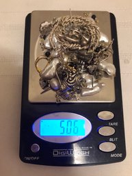 Sterling Silver Parts Lot (50.6 Grams)
