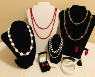 Glass & Lucite Fashion Jewelry Collection