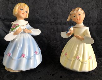 Vintage Schmid Bros. Japan Porcelain Musical Figurines