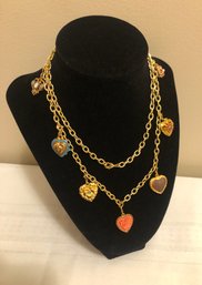 Removable & Reversible Heart Charm Necklace