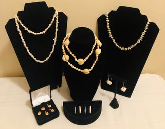Mother Of Pearl & Natural Shell Jewelry Collection