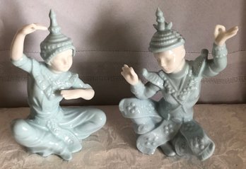 Vintage Lenwile China Ardalt Asian Couple Figurines