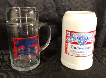 Vintage Budweiser Beer Steins