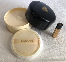 UNUSED!  Vintage Lanvin Dusting Powder & Perfume