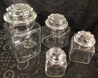 Vintage Glass Canister Set