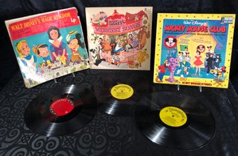 Vintage 1955/68/75 Disney Records