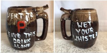 Vintage Wet Your Whistle Double Face Mug