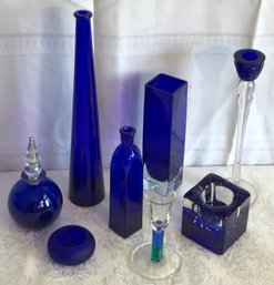 Modern Cobalt Blue Glass Collection