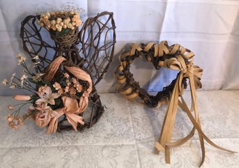 Grapevine Angel & Heart Wreath Home Decor