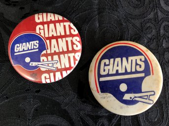 Vintage NY Giants Button Pins
