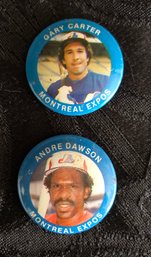 Vintage Montreal Expos Button Pins