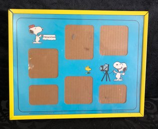 Vintage Snoopy & Woodstock Collage Picture Frame