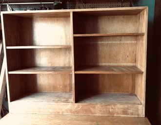 Adjustable Shelving Double Bookcase