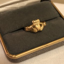 14K Gold Claddagh Ring (3.1 Grams)
