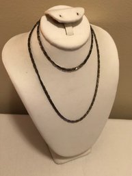 Sterling Silver Necklace (8.1 Grams)