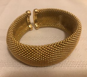 Italian Bronze Mesh Cuff Bracelet