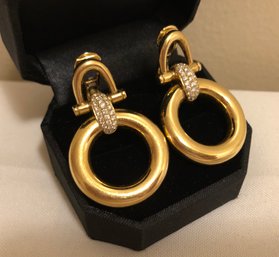 18K Gold Diamond Earrings (24.9 Grams)