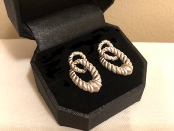 Designer Judith Ripka Signed Sterling Silver Earring Charms (9.7 Grams)