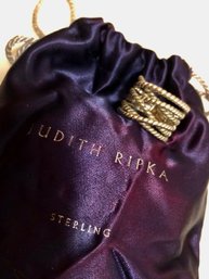 Designer Judith Ripka Signed Sterling Silver Ring (7.1 Grams)