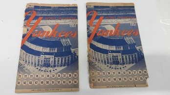 1957 Yankees Program - 2 Pieces