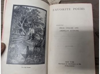 Vintage Favorite Poems Book