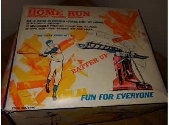 Vintage Home Run Adjustable Pitching Machine