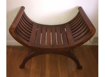 Indonesian Wooden Sleigh Bench