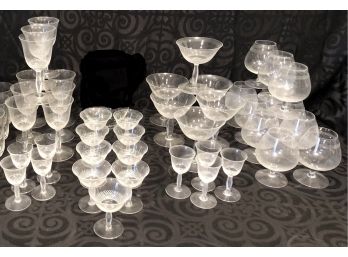 Vintage Crystal Stemware & Barware