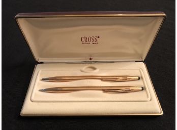 14K Gold Filled Cross Pen & Pencil Set - NEW!