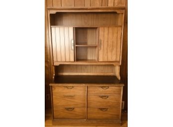 Vintage Double Dresser Based Hutch Lot 2