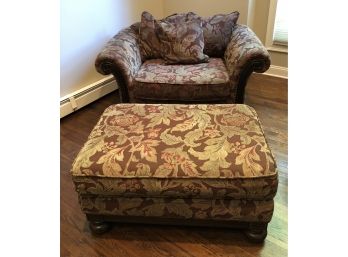 Bernhardt Furniture Oversized Chair & Ottoman