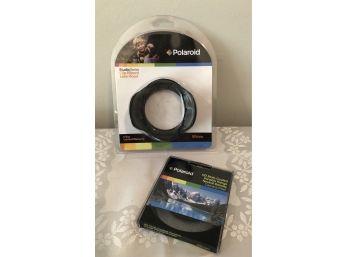 Polaroid Clip Mount Lens Hood & Camera Filter - BRAND NEW!