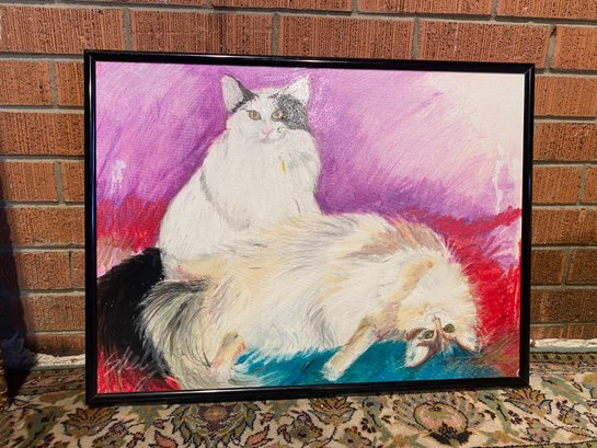 2 Cats On Canvas