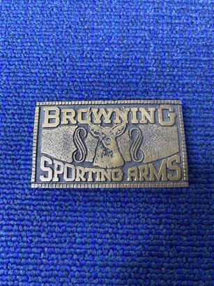 Vintage Browning Sporting Arms Belt Buckle