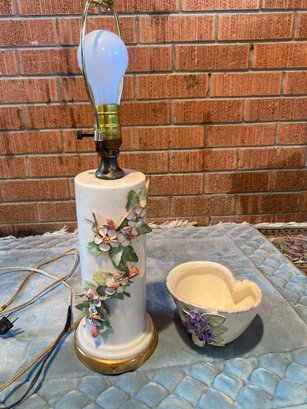 Ceramic Lamp And Bowl